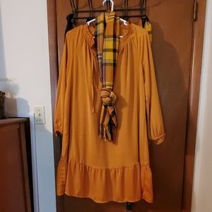 Old Navy long shirt w matching scarf